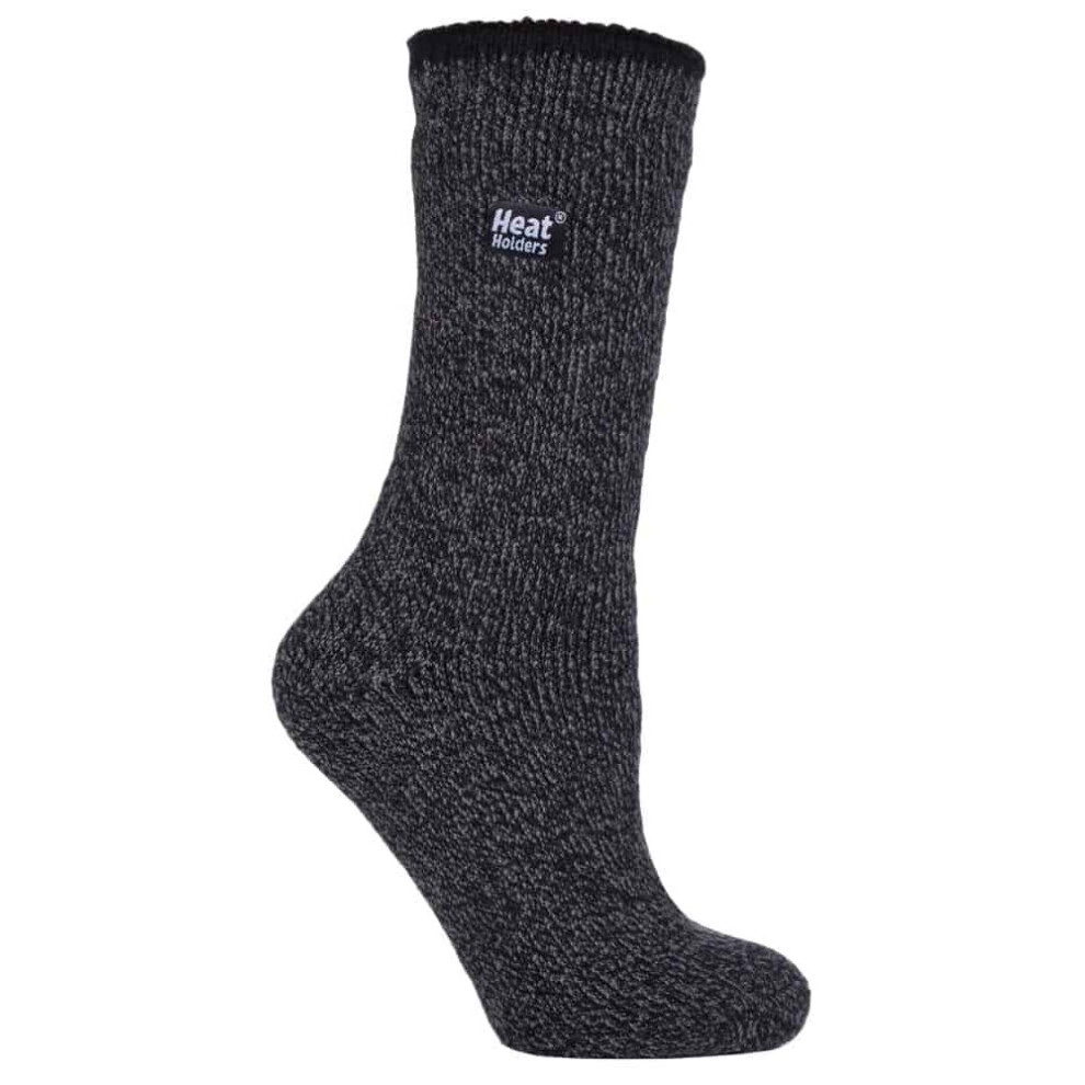 (4-8 UK, Black) Ladies Thick Reinforced 2.9 TOG Winter Warm Merino Wool Thermal Socks-image-OPC-P5RDS96-NEW