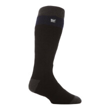 (39-45, Schwarz / Marineblau) Heat Holders - Heat Holders Herren Thermo Skisocken | Bunt Dicke Gestreifte Socken Innenfleece