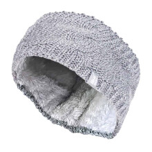 (One Size, Hellgrau) Heat Holders - Heat Holders Damen Thermo Winter Stirnband mit Fleece Innen Stricken
