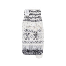 (One Size, Creme) Heat Holders - Heat Holders - Damen Thermo Fleece Norwegermuster Fingerlose Fäustlinge