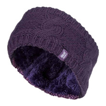 (One Size, Lila) Heat Holders - Heat Holders Damen Thermo Winter Stirnband mit Fleece Innen Stricken