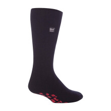 (Dec-14, Schwarz Rot) Heat Holders - Heat Holders Herren Extrem Warme Antirutsch Thermosocken Winter mit Abs