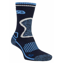 (4-8, SBGLS003NVY) Storm Bloc - Storm Bloc - 2er Pack Damen Atmungsaktiv Winter Wolle Wandersocken Gepolstert