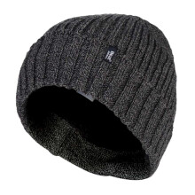 (One Size, Grau) Heat Holders - Heat Holders - Herren Beanie strickmütze mit Innenfutter und Umschlagmanschette