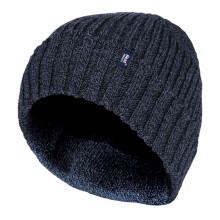 (One Size, Marine) Heat Holders - Heat Holders - Herren Beanie strickmütze mit Innenfutter und Umschlagmanschette