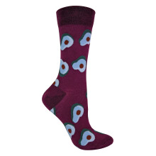 (4-8, Avocado) Sock Snob - TALKIE - Damen Baumwolle Essen socken mit Gemüse und Obst Motiv für Geschenk