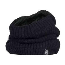 (One Size, Schwarz) Heat Holders - Heat Holders - Damen Nackenwärmer Winter | Thermo Halswärmer Stricken Fleece