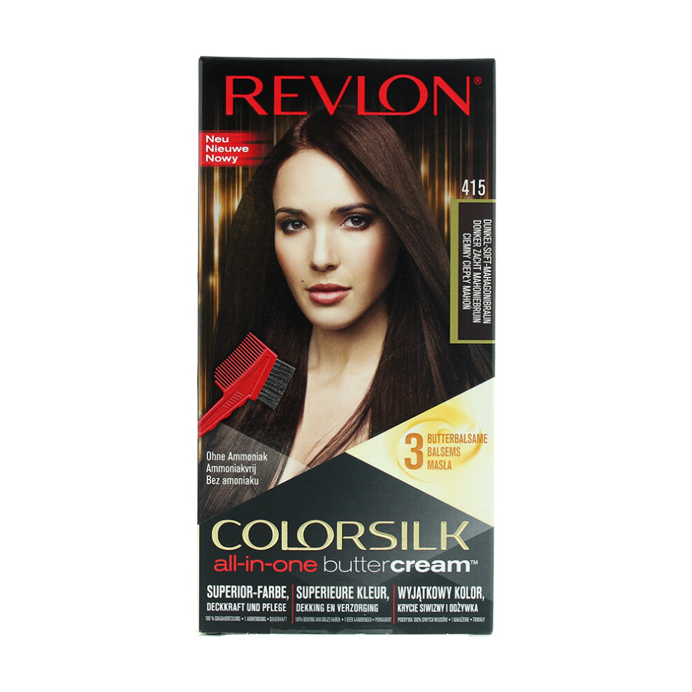 Revlon Colorsilk Buttercream Lasting Color Dark Soft Mahogany For Womens