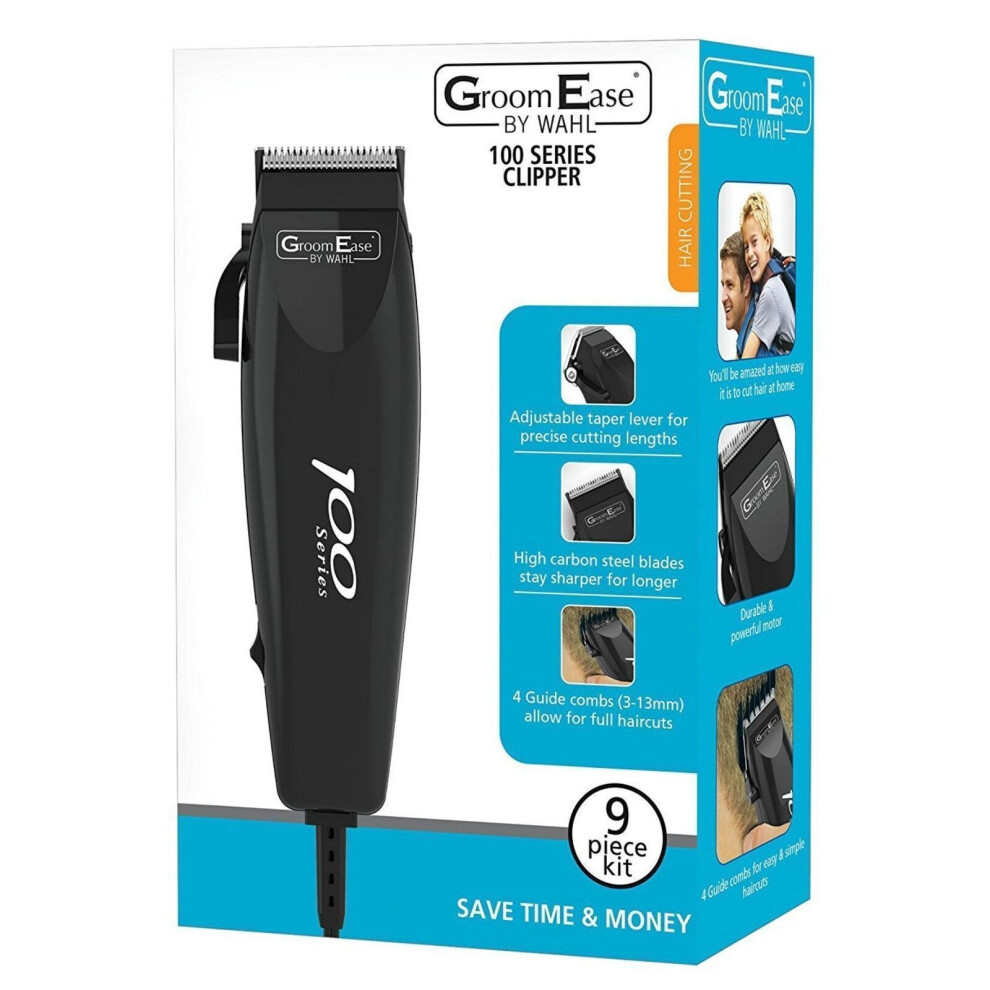 Wahl 100 Series Groomease Hair Clipper Corded Men Shaver Trimmer