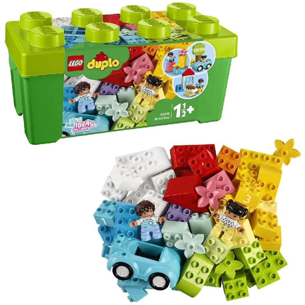 Lego 10913 Duplo Classic Brick Box Building Set With Storage, First Bricks, Fine Motor Skills Learning Toy For Toddlers 1 .5 Years Old