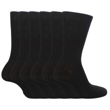 (9-12 K, Schwarz) Sock Snob - Sock Snob - 6er Pack Kuschelsocken Kinder Baumwolle für Jungen und Mädchen
