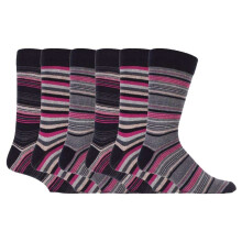 Sock Snob - Sock Snob - 6er Pack Herren Baumwolle Socken Gestreift | Socken Bunt Muster