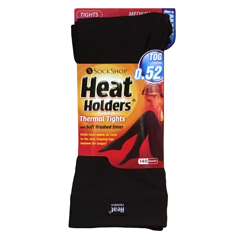 Medium, Brown) Heat Holders - Ladies Womens Thick Thermal Tights on OnBuy