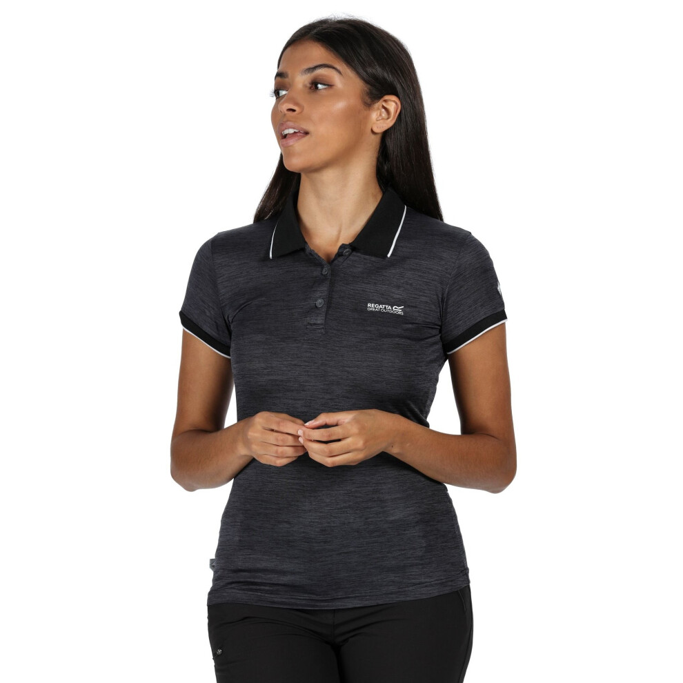 (18 UK, Black) Regatta Womens/Ladies Remex II Polo Neck T-Shirt