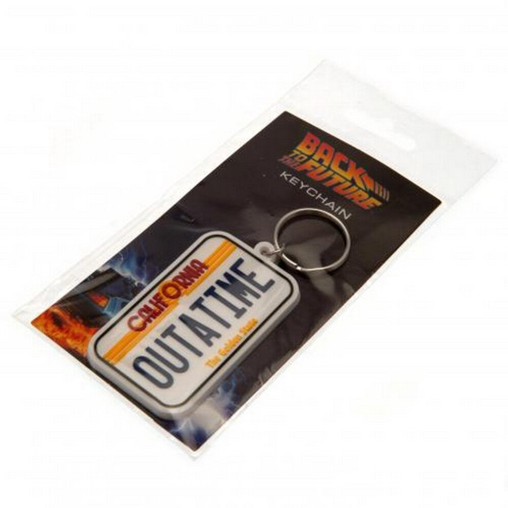 Back To The Future License Plate Keyring