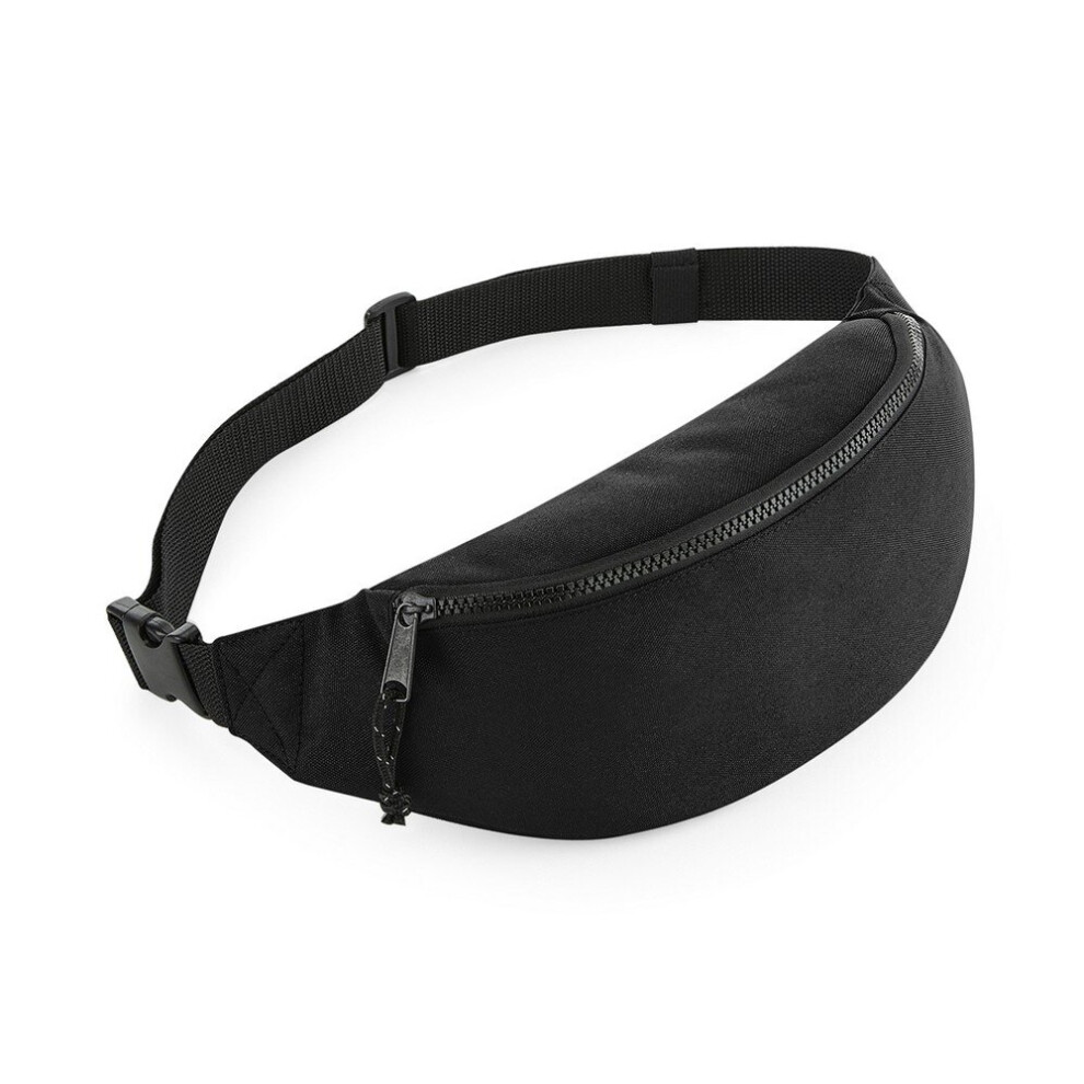 Bagbase (One Size, ) Unisex Recycled Belt Bag Black