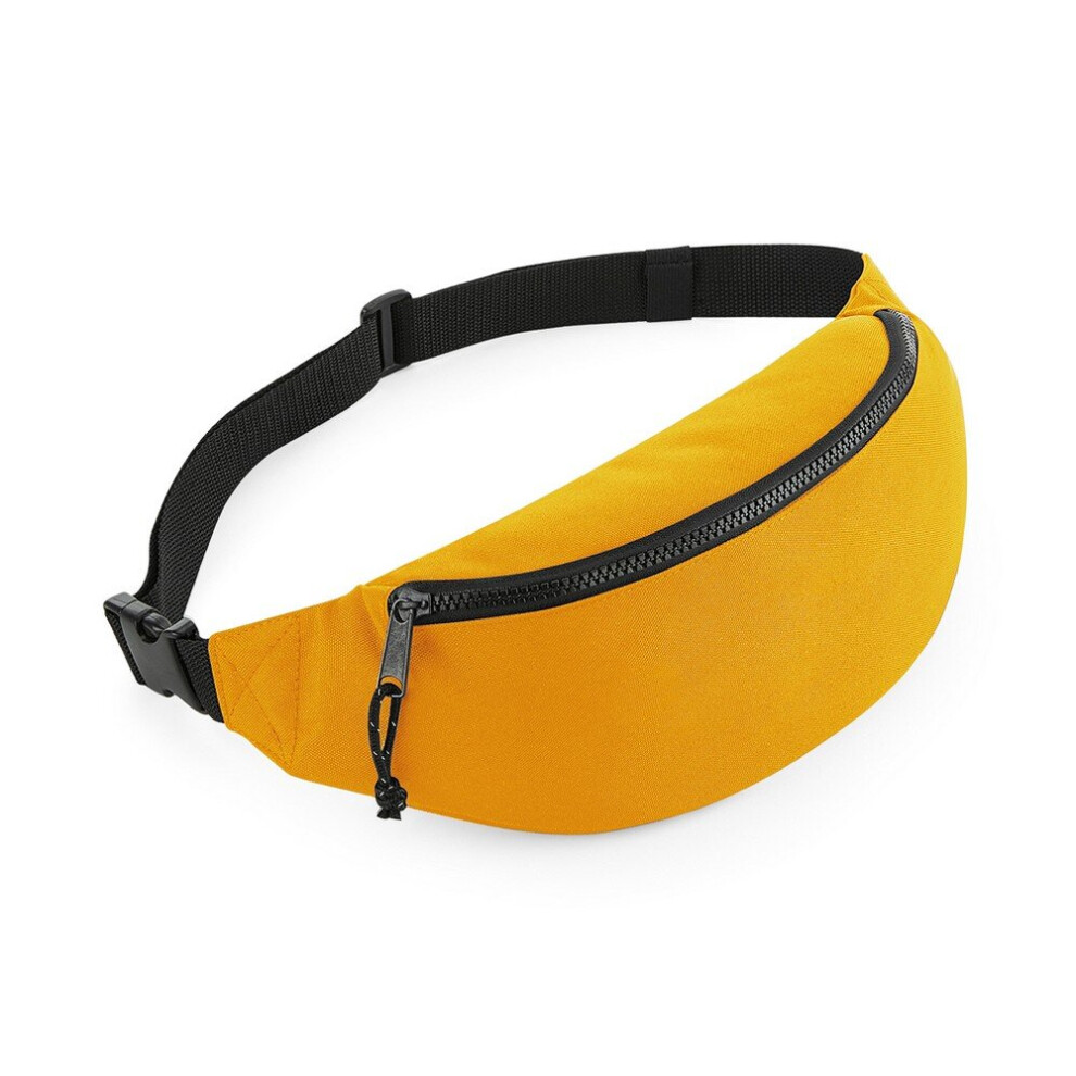 (One Size, Mustard) BagBase Unisex Recycled Belt Bag-image-OPC-P5RFSQ7-NEW