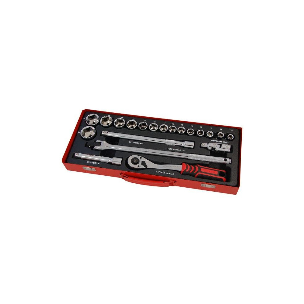 Neilsen Socket and Bit Set - 20 pieces 1/2in.Dr CT2776