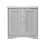 Timber Art Design UK Bathroom Sink Cabinet Under Basin Vanity Storage Cupboard Unit Grey 3