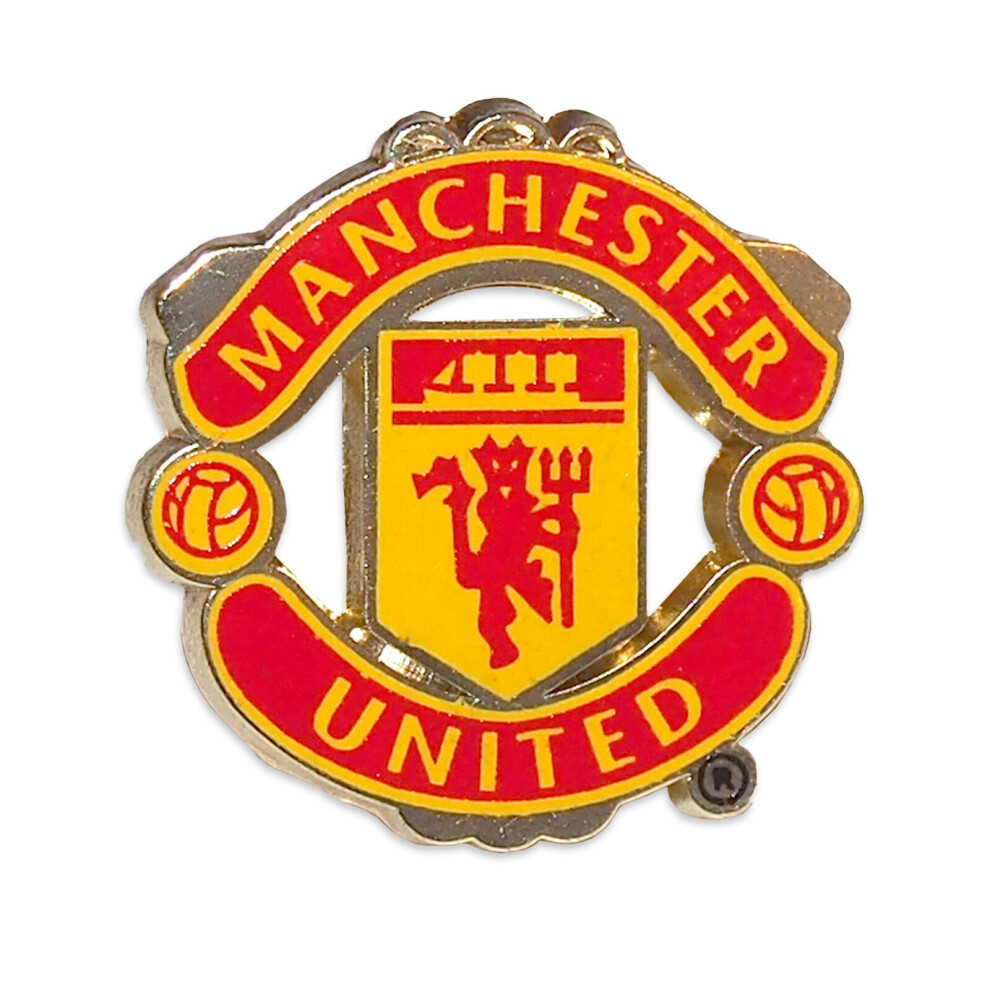 Manchester United FC Official Football Gift Crest Enamel Pin Badge