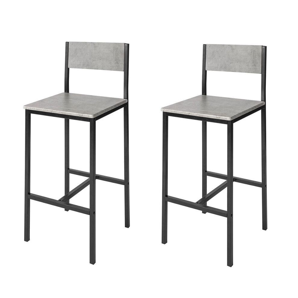 SoBuy® FST53-HGx2, Set of 2 Kitchen Breakfast Bar Stools Barstools