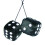 Carpoint Fuzzy Dice - Black 1