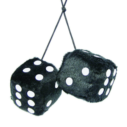 Carpoint Fuzzy Dice - Black