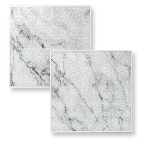 8pk Natural Marble Wall Tile Stickers - 6 x 6"