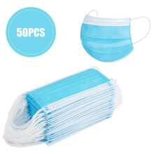 Disposable Earloop Face Mask,Thick 3-Ply Medical Masks with Elastic Ear Loop,Breathable Non-Woven Dust Filter Face Mask
