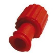 Universal UN940 Obturator Male/Female Luer Lock Caps Red (Pack of 100)