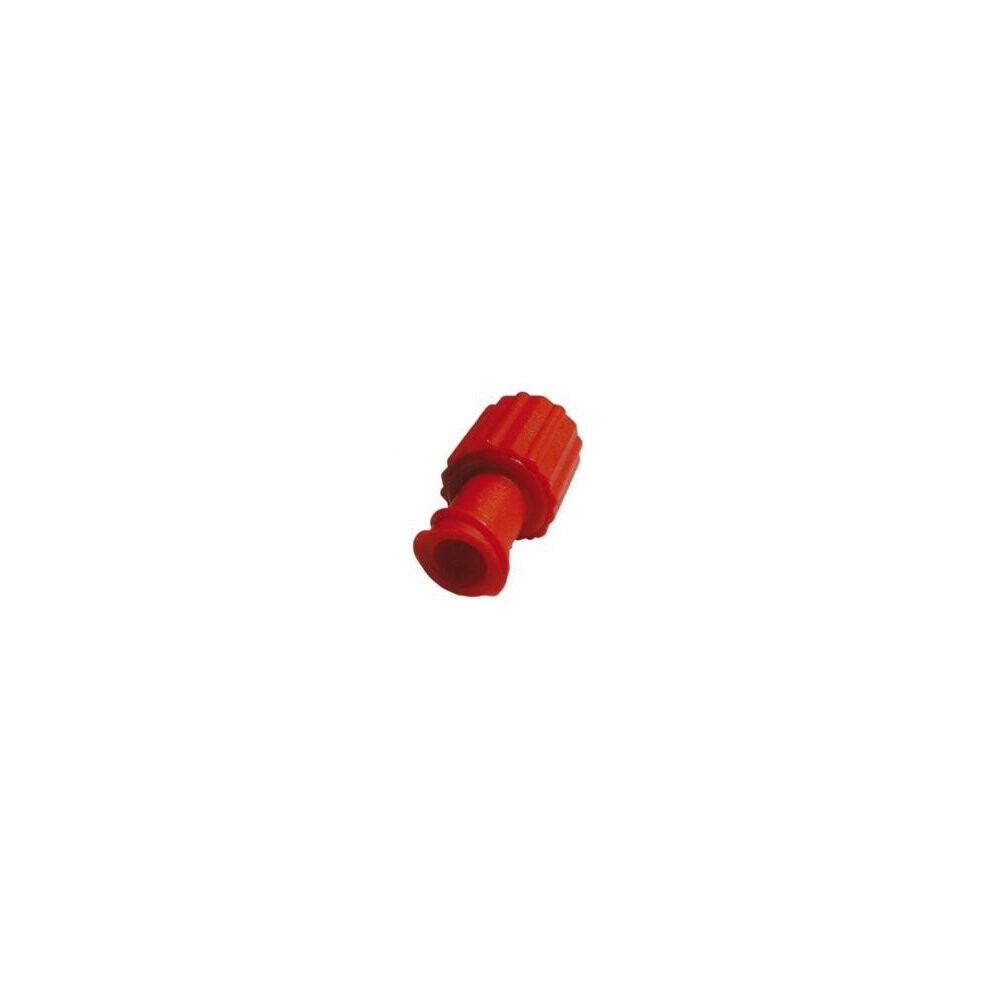 Universal UN940 Obturator Male/Female Luer Lock Caps Red (Pack of 100)