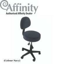 (Navy) Affinity Backrest Stool