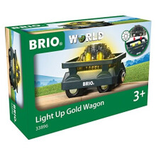 BRIO - 33896 - VAGÃO ILUMINADO CARREGADO DE OURO - Trem de brinquedo para crianças