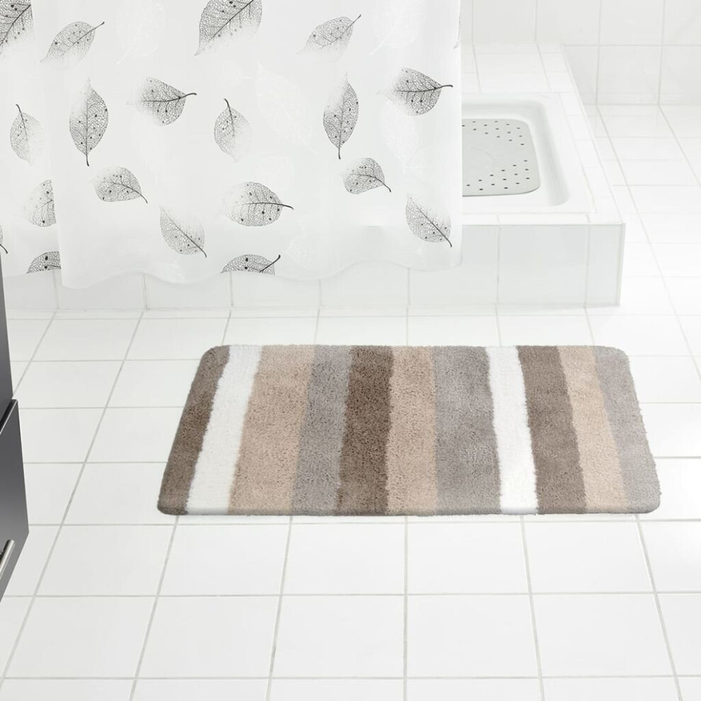 RIDDER Bathroom Rug Carl 60x90cm Beige Non Slip Shower Mat Carpet 7102309