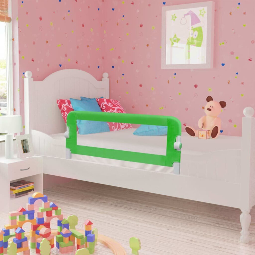 Vidaxl 2X Toddler Safety Bed Rail Green 102X42cm Cotbed Protective Gate Guard