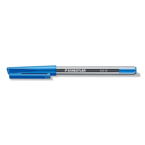 Staedtler 430 stick ballpoint pen medium blue