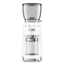 Smeg CGF01WHUK 50's Retro Style Aesthetic Coffee Grinder, White