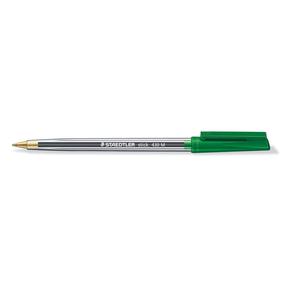 Staedtler 430 Stick Ballpoint Pen Medium Green