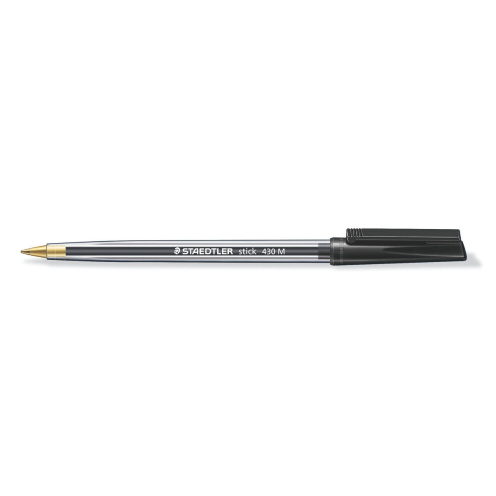 Staedtler 430 Stick Ballpoint Pen Medium Black