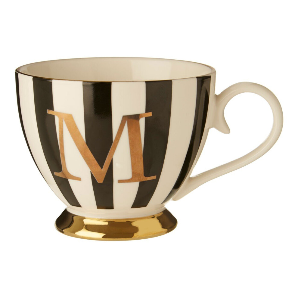 Mimo Duchess M Letter Monogram Mug