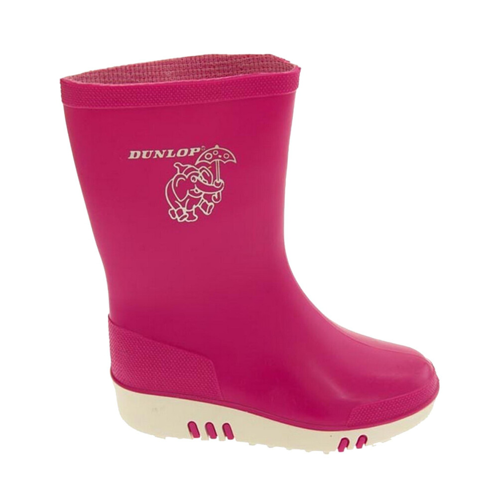 (9 Child UK, Pink) Dunlop Childrens/Kids Mini Wellies