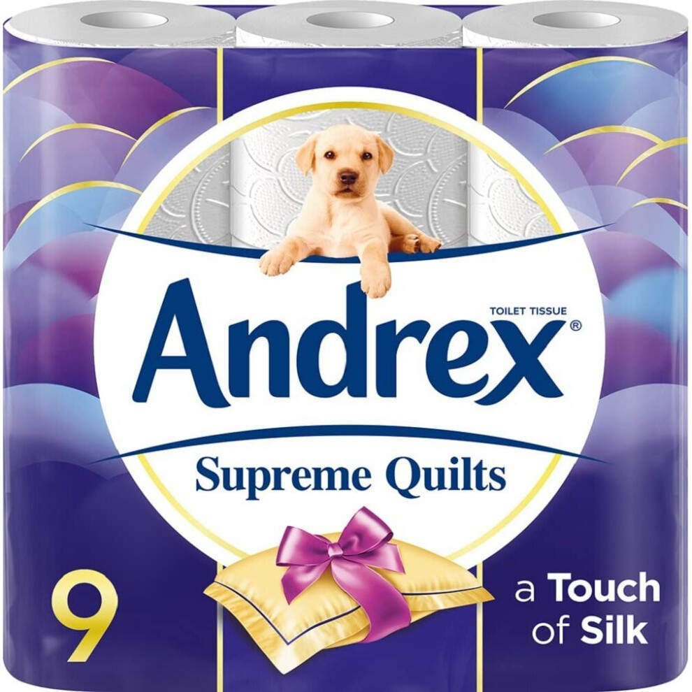 Andrex Supreme Quilts Toilet Tissue - 9 Rolls