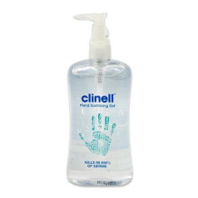 Clinell Hand Sanitising Gel Kills 99.999% Of Germs 500ml