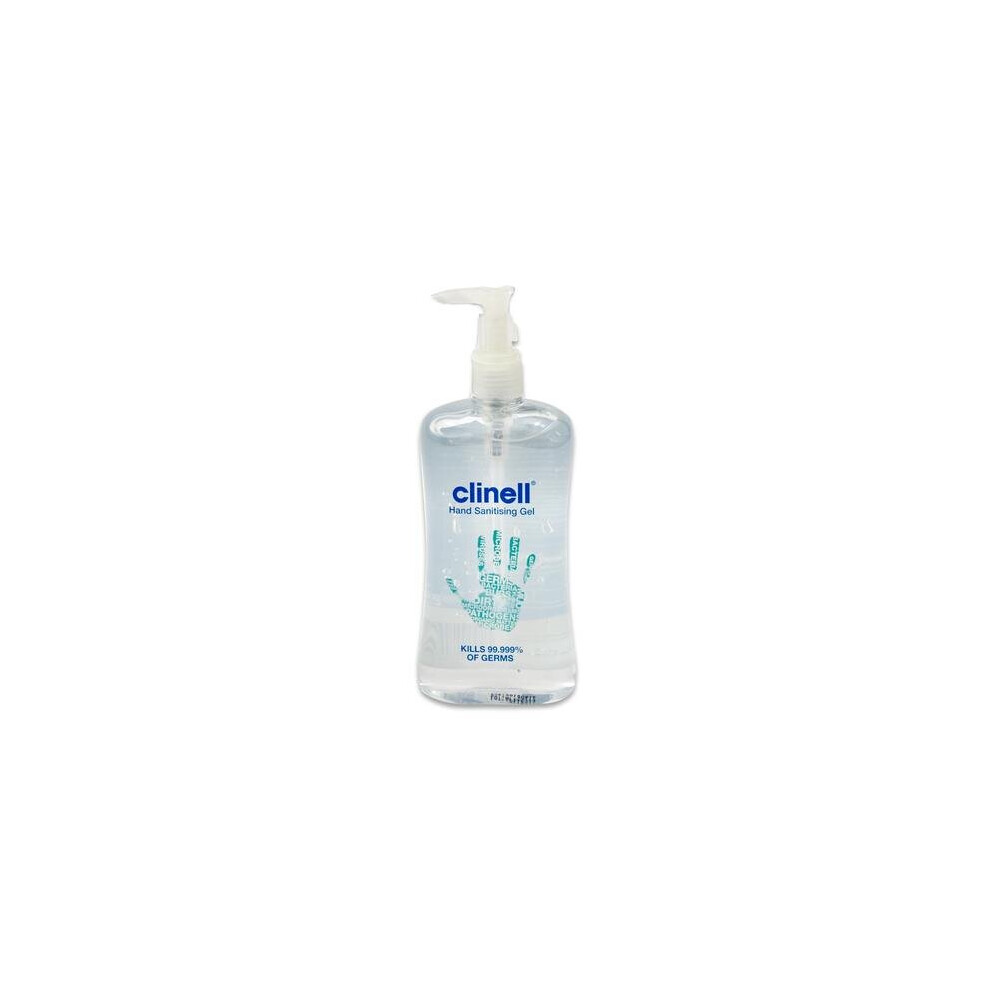 Clinell Hand Sanitising Gel Kills 99.999% Of Germs 500ml