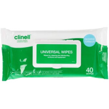 Clinell Universal 40 Wipes For Cleaning And Disinfecting Hands Surface And Equipment