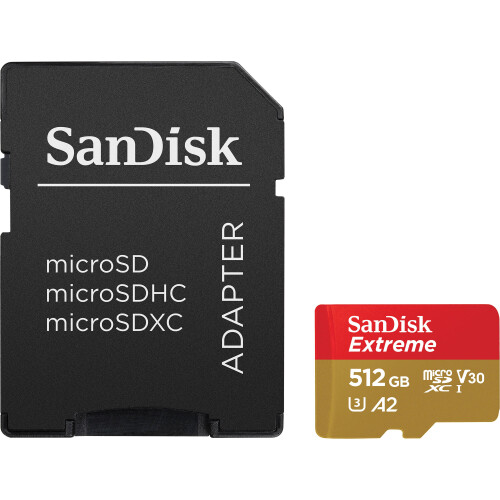 SanDisk SanDisk 512GB Extreme UHS-I microSDXC Memory Card with SD Adapter 2