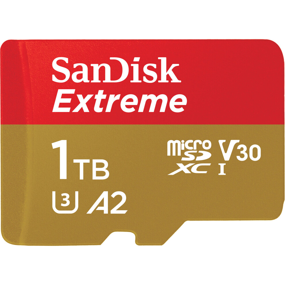 Sandisk 1Tb Extreme Uhs-I Microsdxc Memory Card With Sd Adapter