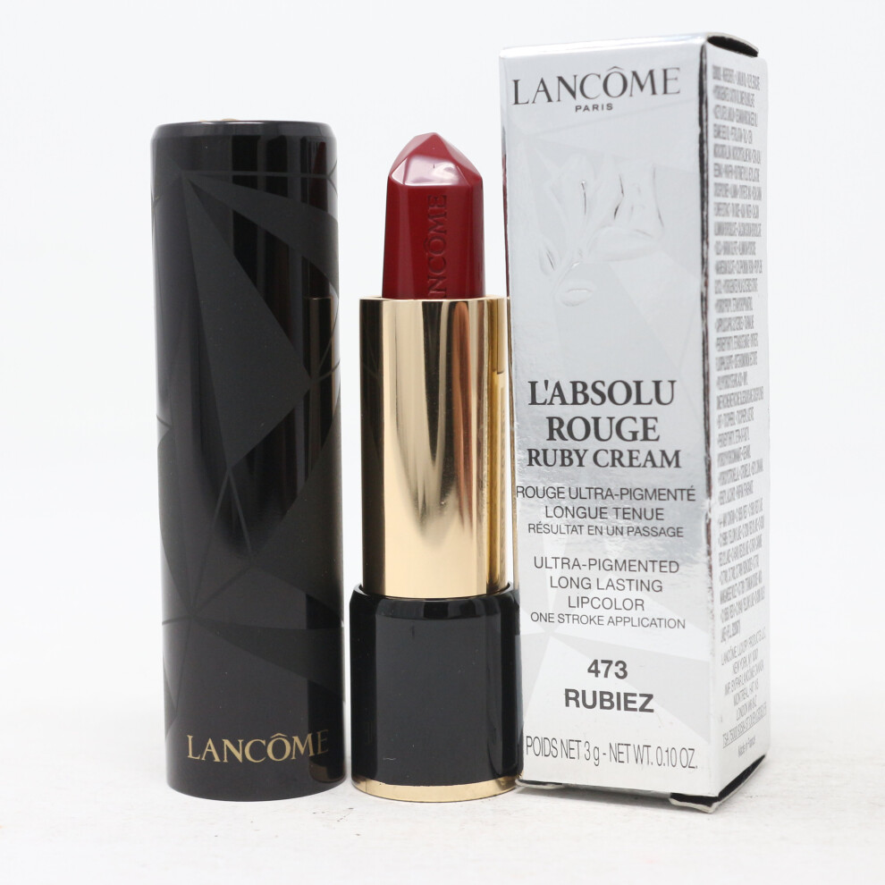 (473 Rubiez) Lancome L'absolu Rouge Ruby Cream Lipstick  0.10oz/3g New With Box