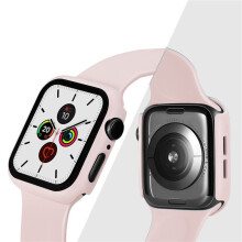 For Apple Watch Series 5 4 40mm - Full Body Cover Case / Screen Protector - Pink Sand