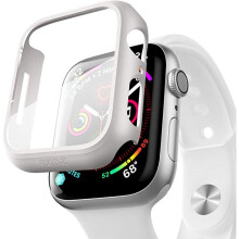 Cosantóir Scáileán Cás Do Apple Watch Sraith 3 2 1 38mm Bán